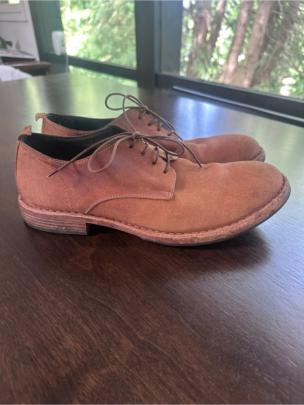MOMA Italy Men's Brown Suede Lace Up Dress Shoes 43 10